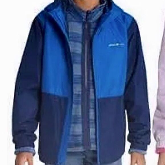 NEW! Eddie Bauer 3 in 1 Jacket Size S(7-8) WaterResistant Outer&Inner Fleece Jkt - Picture 4 of 16